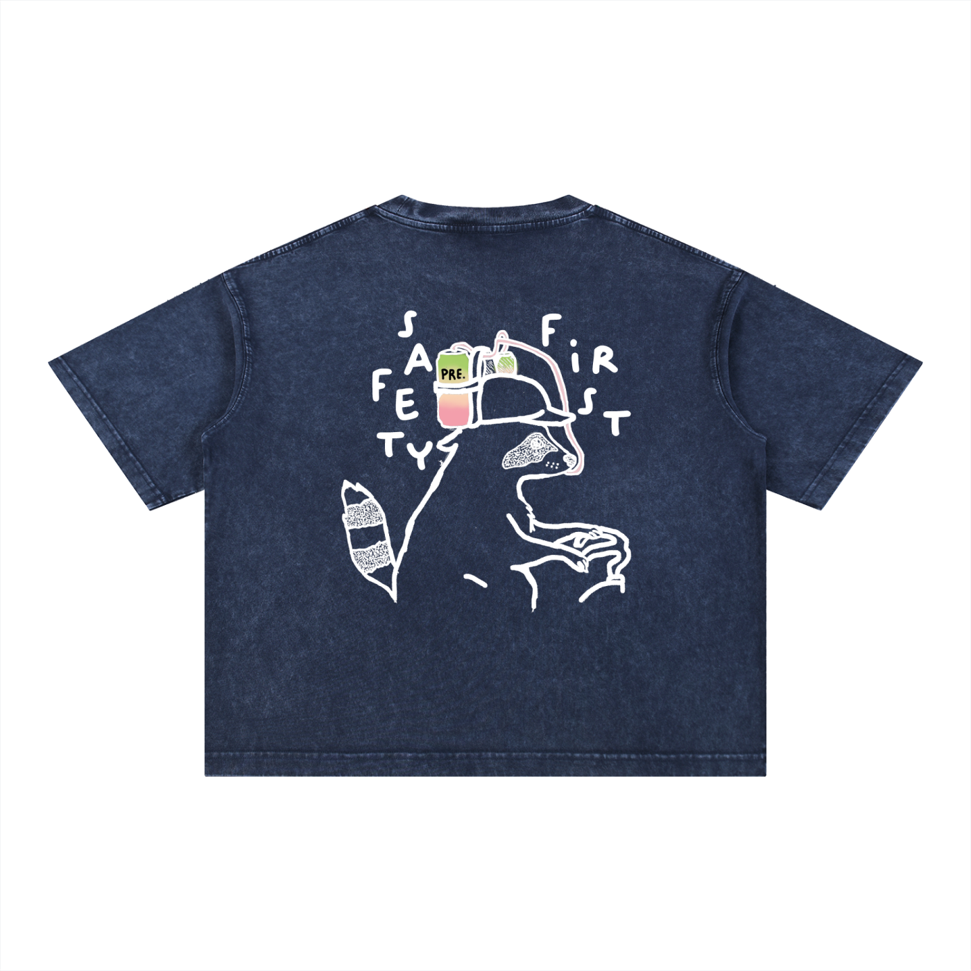 PRE Safety First - Mineral Wash Boxy Cotton T-Shirt