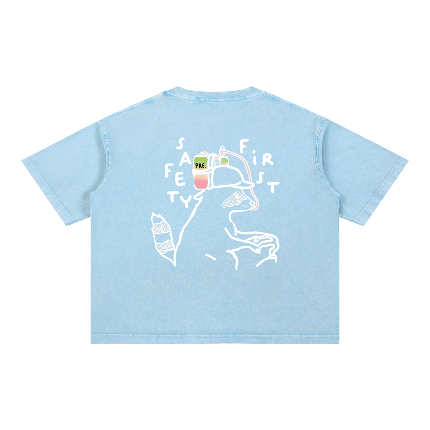 PRE Safety First - Mineral Wash Boxy Cotton T-Shirt