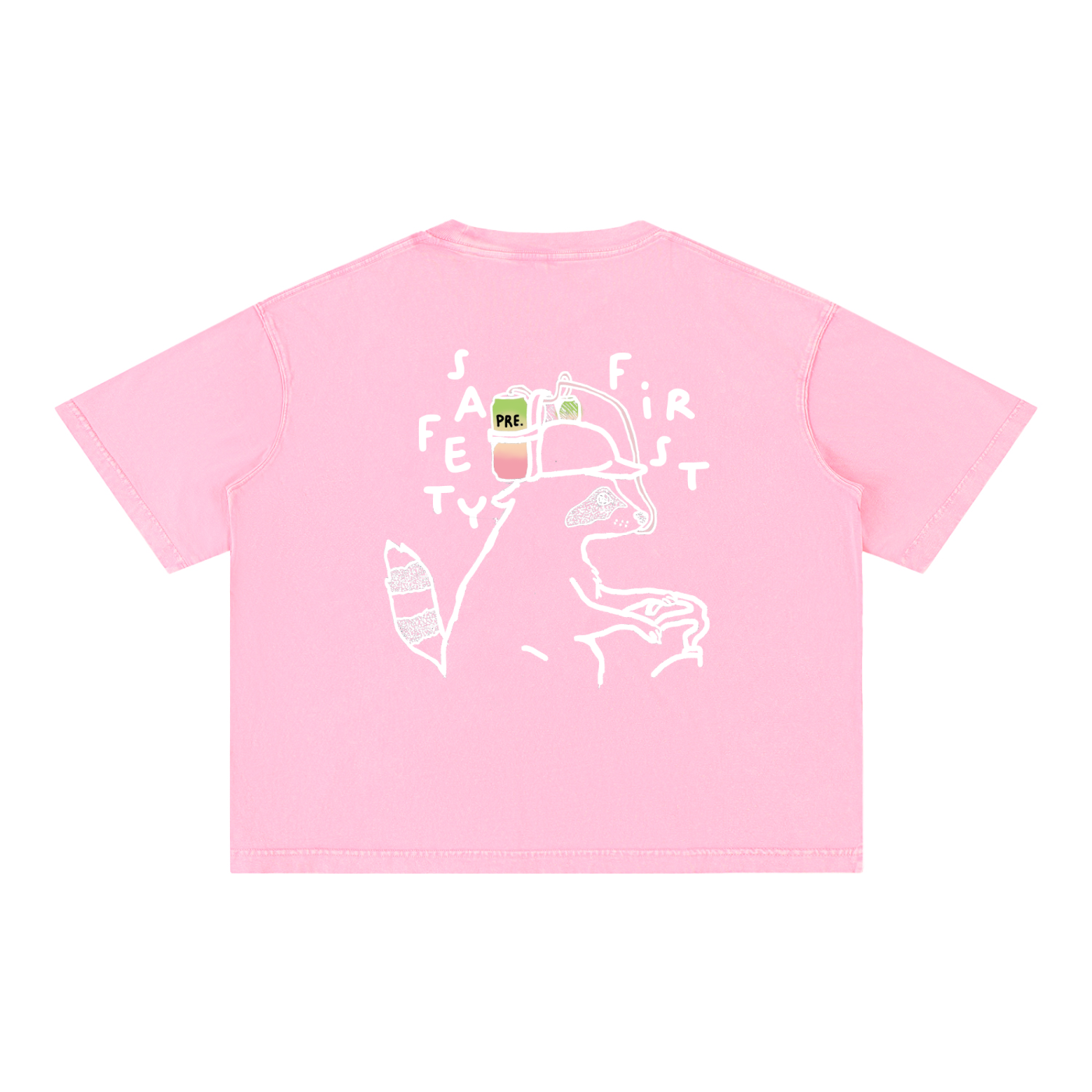 PRE Safety First - Mineral Wash Boxy Cotton T-Shirt